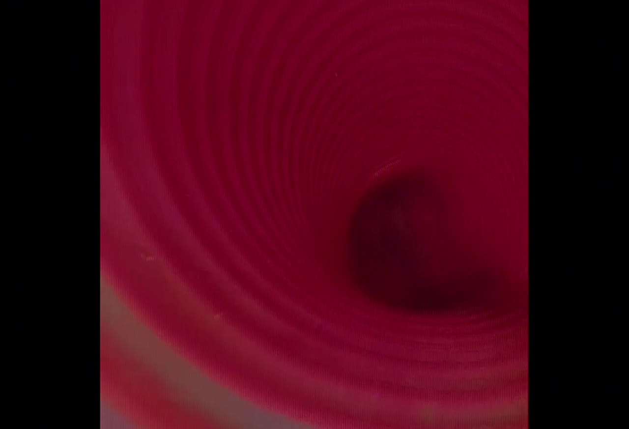 Imagem da câmara de inspeção no interior de uma tubagem